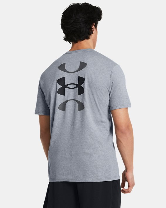Camiseta de manga corta UA Basketball Logo Court para hombre, Gray, pdpMainDesktop image number 1